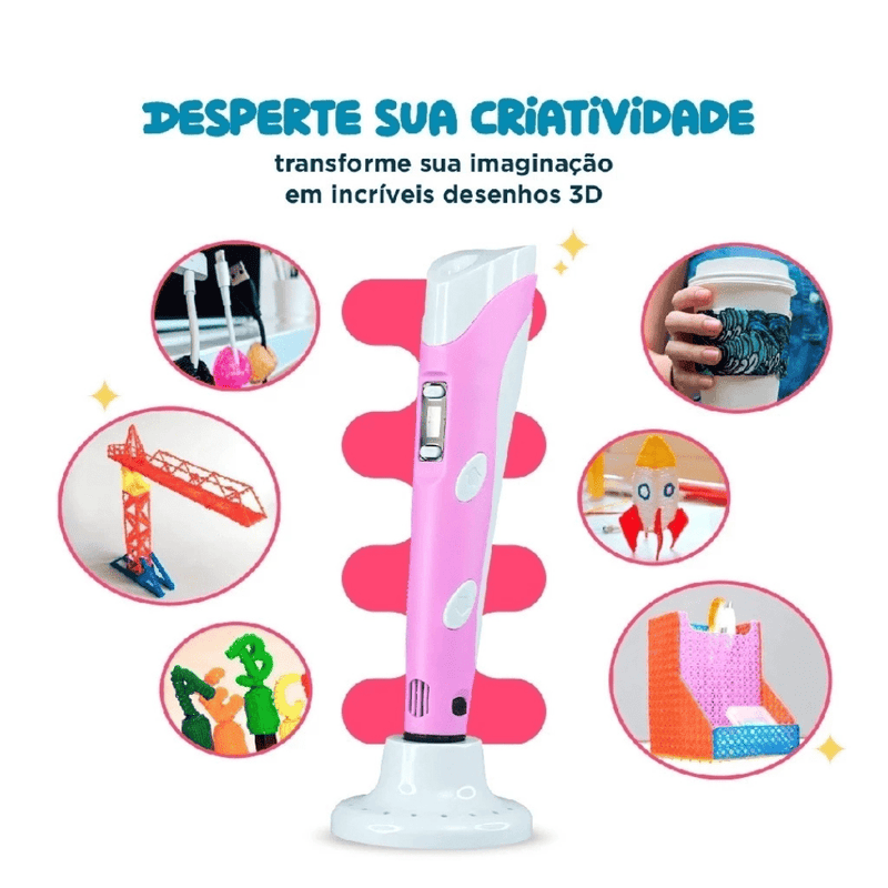 Caneta Impressora 3D - Loja Confia