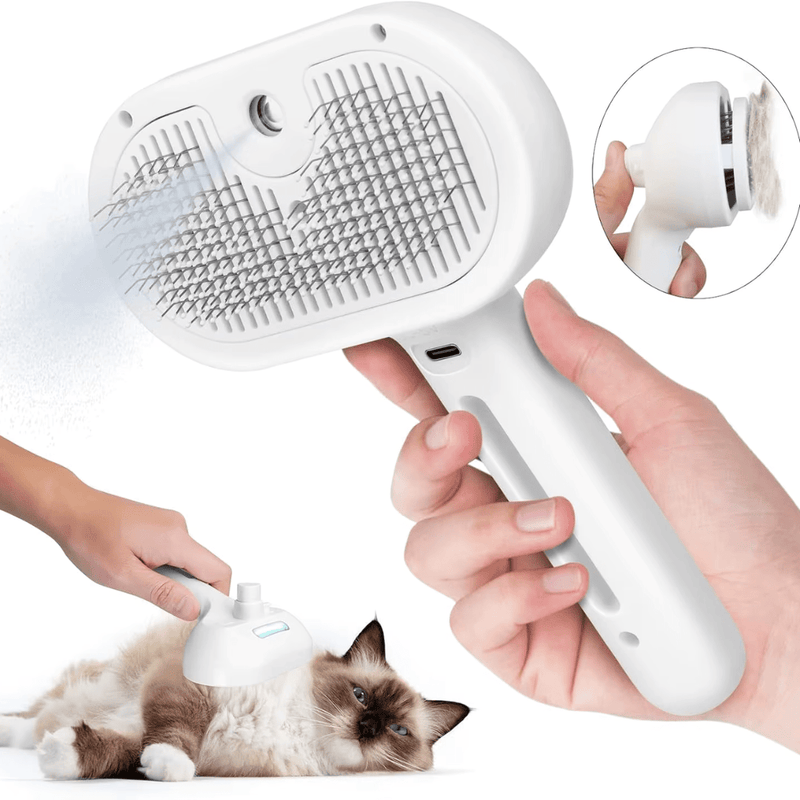 Escova Remove Pelos Pet Autolimpante Spray Dimit - Sua Casa Sempre Limpa - Loja Confia